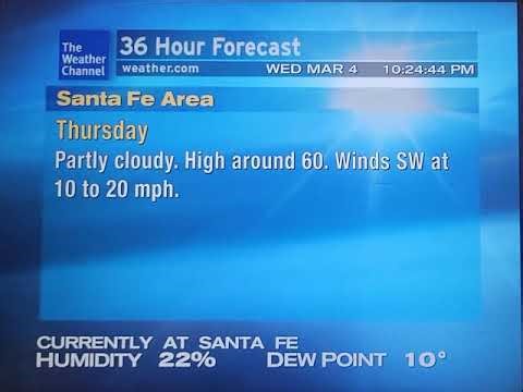 WeatherStar XL Simulator March 4, 2026 Santa Fe NM