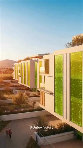 Spain Retrofitting Buildings With Algae Panels That Produce Fuel and Absorb CO₂ In Spain, buildings are being upgraded with algae-filled façade panels that act like living power plants. These panels absorb carbon dioxide from the air while using sunlight to grow algae that can later be processed into biofuel. Beyond energy generation, the system also improves insulation and reduces indoor temperatures—turning architecture into an active climate solution. Important Details: • Algae panels install