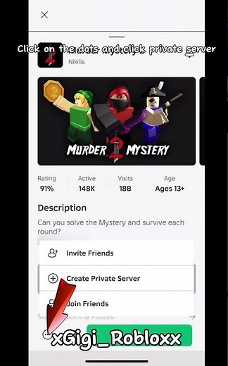 How to get into small servers in mm2!! #roblox #mm2