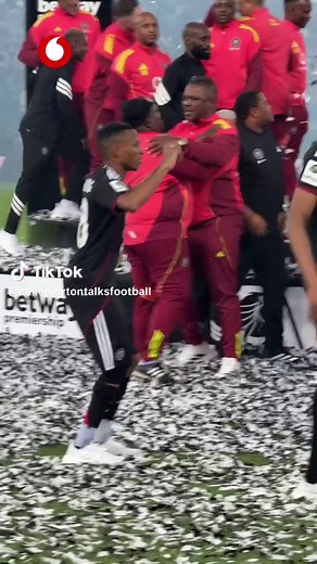 Rele Mofokeng Celebrates Orlando Pirates League Win