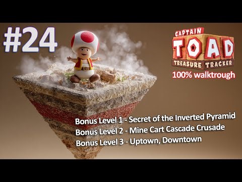 [100% Walktrough] Captain Toad Treasure Tracker - BONUS Levels 1-3