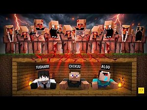 We created a BUNKER to survive VILLAGER APOCALYPSE in Minecraft