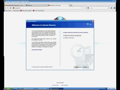 Como restaurar tu computadora a una fecha especifica cuando funcionaba bien.