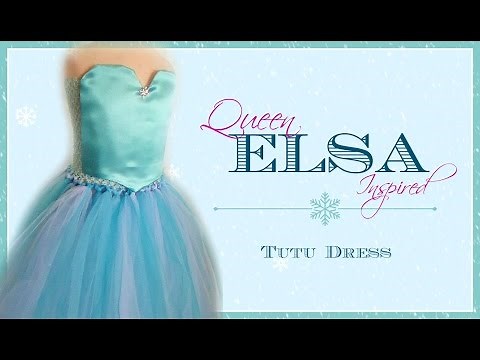 How to make an Elsa Dress - D.I.Y. Elsa Tutu Dress Tutuorial