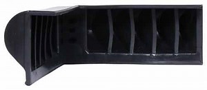 Jif Marine Dock Corner Bumper - 8-1/2" Long x 3-1/2" Tall - Black Plastic Jif Marine Boat Dock Bumpe