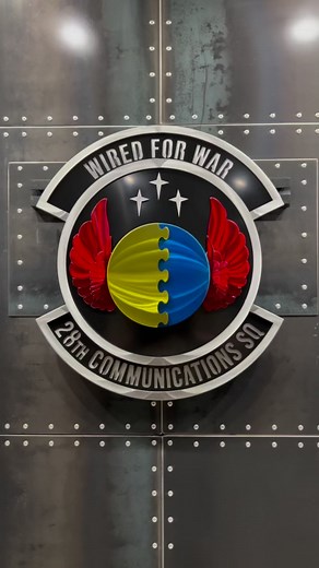 The 28th Communications Squadron's vision sets the cyberspace standard of excellence for the Air Force is summarized by their motto: "Wired for War." The squadron provides combat ready Airmen in support of warfighter requirements while developing cyberspace professionals focused on world class customer support to all units assigned to Ellsworth Air Force Base. | Military Metal Art