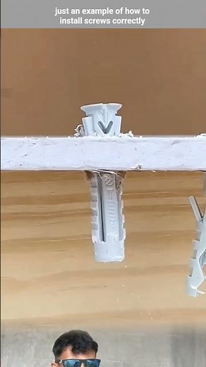 just an example of how to install screws correctly