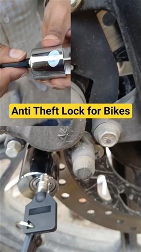 Tyre lock for bikes, shocker lock , bike lock , disc lock for bike #automobile #bikeaccessories