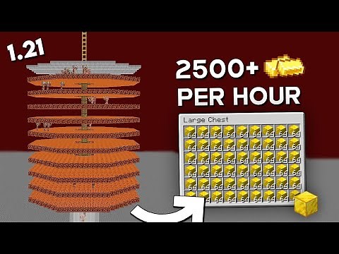 Minecraft Gold Farm Tutorial 1.21+ | Gold Farm In Minecraft - 1800+ Per/h