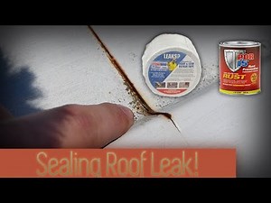 Sealing Old Rusted & Leaky Roof Seams with EternaBond! | DIY Van Conversion