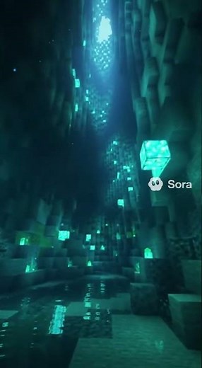 Minecraft Short – The Glowing Cave 💎 | Cinematic Minecraft Animation