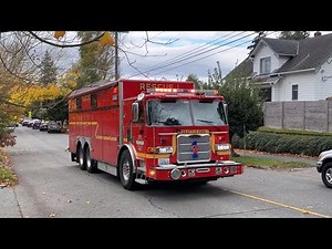 Seattle Fire Rescue 1 responding with M18, B4 and Saft2!