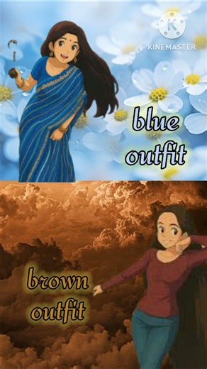 blue outfit vs brown outfit #ypofficialstudio #fashion #shorts