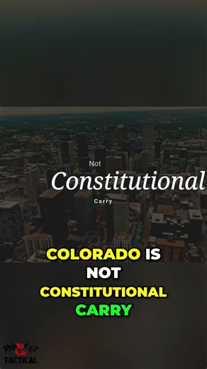 Colorado Gun Laws NOT Constitutional Carry! Know The Rules!