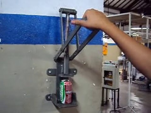 Amassador de latinhas - Projeto Compacto