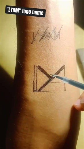 How to connect the letters to form a logo name #namearts #tattooideas #logo #logomaker