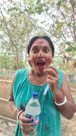 The human body transports water, greening the desert is funny special effects desert greening😱💨💦