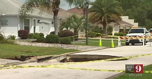 Watch: 4 new sinkholes form in The Villages neighborhood