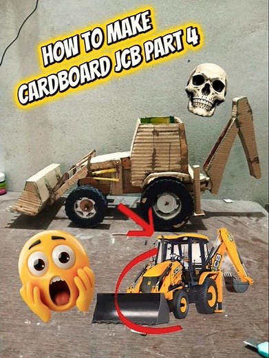 how to make cardboard JCB part 4 very easy