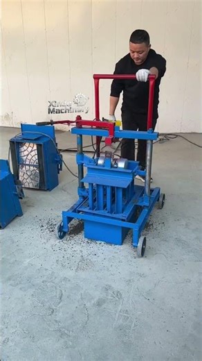 #HomeMiniBrickMachine #DIYBrickMaking #BackyardMakeover #GardenDesign#PortableBlockMachine
