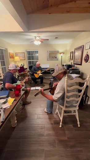 Friends dropped by, and out came the guitars. | Robert Bost