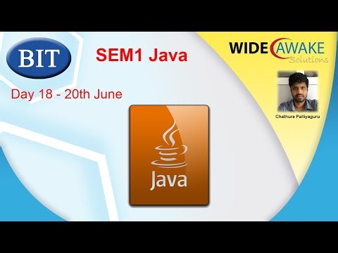 BIT SEM1 Java Day 18