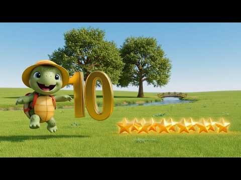 Count to 10 with Toby the Turtle! 🐢✨ Fun Learning Video for Toddlers & Preschool Kids