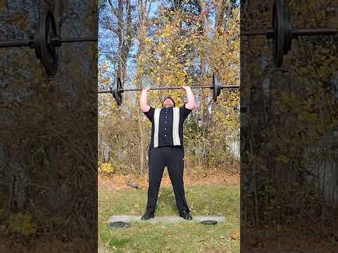 Attempting 225lb Military Press No Warmups & More! (for some reason I'm wearing dress clothes)