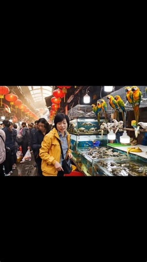 Inside China’s Wild Animal Market 🐢🇨🇳 | Real Street Life Scene"! #shorts #chinastreet #chinalife