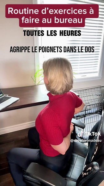 Routine d’exercices de 5 minutes pour le bureau