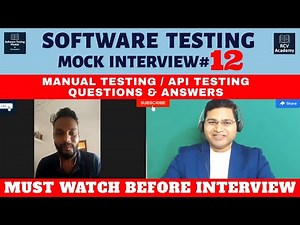 Manual Testing Mock Interview - API Testing Fresher Interview | Software Testing Mock Interview