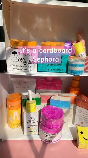 @xoxocloudyfidgets ✨Cardboard Sephora✨#cardboard #sephora #tutorial #craft #skincare