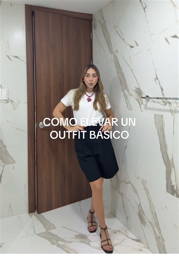 siempre me piden que les muestre como elevar un outfit básico y es así de simpleeeee🫰🏻