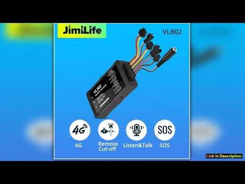 Jimi VL802 Vehicle Tracker 4G GPS Locator Car Tracking Device For Car Fleet Management Remote Cutof