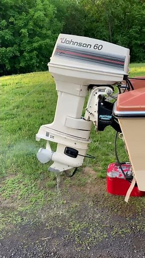 60-hp Johnson Outboard 1980s