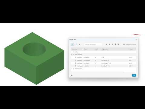Autodesk Fusion Tutorial - Parameters