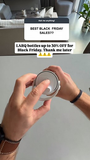 BIGGEST. SALE. EVER. Get the all-new LARQ Bottle PureVis™ 2 and much more on sale now at livelarq.com. Get up to 30% for Black Friday ONLY. 💧 Removes 100 contaminants from water ⚡ PureVis™ self-cleans every 2 hours 💦 Nano Zero filters for great-tasting water 🦠 Neutralizes bio-contaminants 🦈 As seen on Shark Tank 🌟 Over 5000 5-star reviews | LARQ