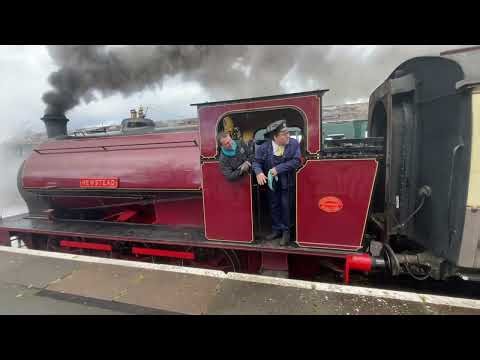 Swindon and Cricklade Railway, Hunslet steam engine ‘Newstead’ from North Norfolk.