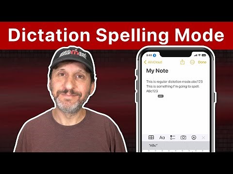 Dictation Spelling Mode On the iPhone and Mac