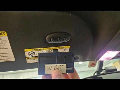Ford/Lincoln how to program home link garage door opener