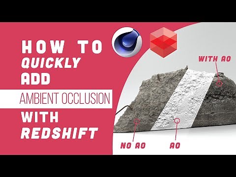 Quickly Add Ambient Occlusion (AO) - Redshift - C4D