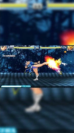 Vegeta’s Final Flash DEFEATS Chun Li! 🐉 The Best Saiyan Blast! 🤯 #shorts