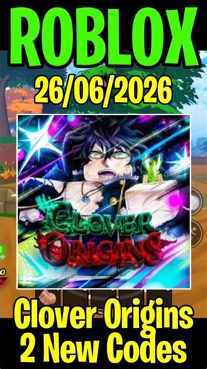 Clover Origins Codes Roblox (All New Update Codes)