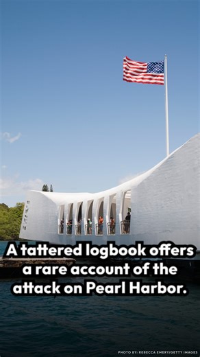 8.6K views · 303 reactions | The logbook was first found in the trash. Stored away for half a century, it includes records from before, during and after the attack on December 7, 1941. | Smithsonian Magazine | Facebook