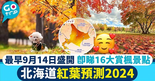 北海道紅葉2025懶人包｜16大人氣賞楓景點 最新預測時間表！