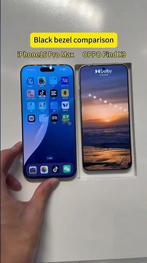 iPhone 16 Pro Max vs Oppo Find X9 – Bezel Comparison #van2tech