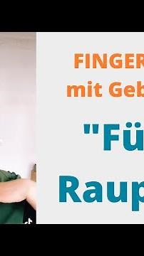 "FÜNF RAUPEN" - fröhliches Fingerspiel für den Morgenkreis im Herbst / Kindergarten