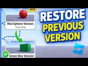 How to Restore Previous Version in Roblox Studio (Version History Tutorial)