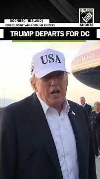 Trump departs for Washington DC, touts ‘Record-Setting’ Irish open as Shane Lowry wins by 11 shots