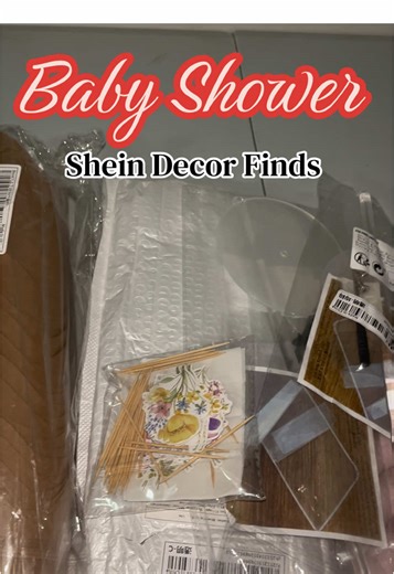 Baby Shower SHEIN decor Finds!! Stay tuned as we prep this small intimate shower for our Lil Princess 🤰🏽🎀💐 #fyp #babygirl #babyshower #diybabyshower #eventplanner